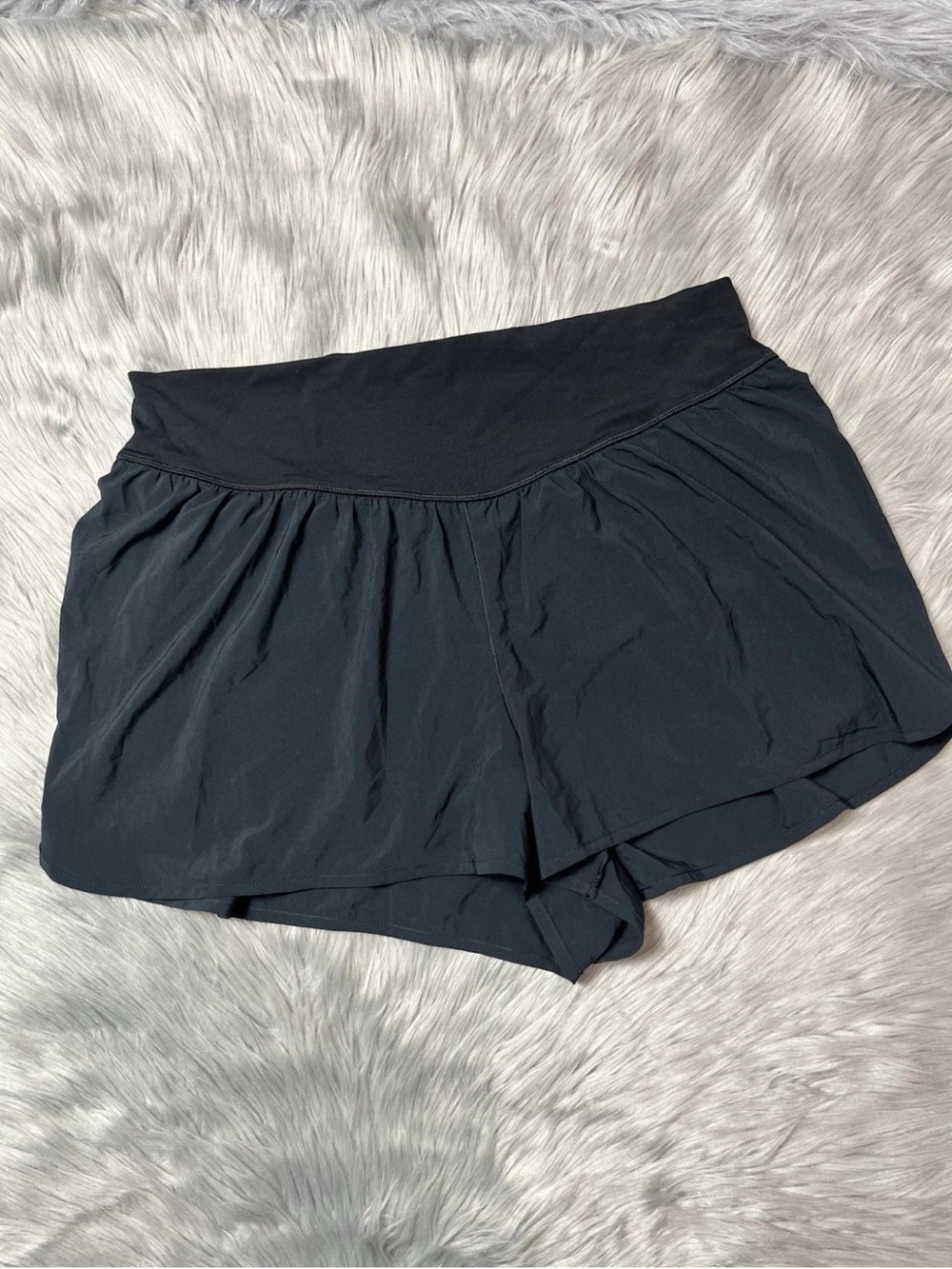 Aerie Offline Black Lined Women’s Active Shorts Size XXL